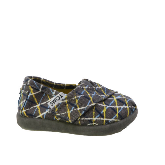 Toms Unisex Gray | White | Yellow Shoes size: 5 Toddler - Picture 1 of 2